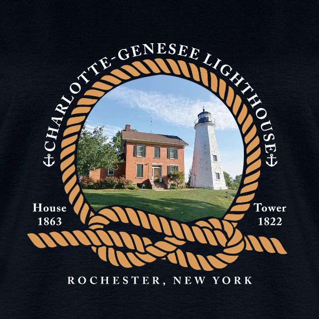 Charlotte-Genesee Lighthouse White Lettering
