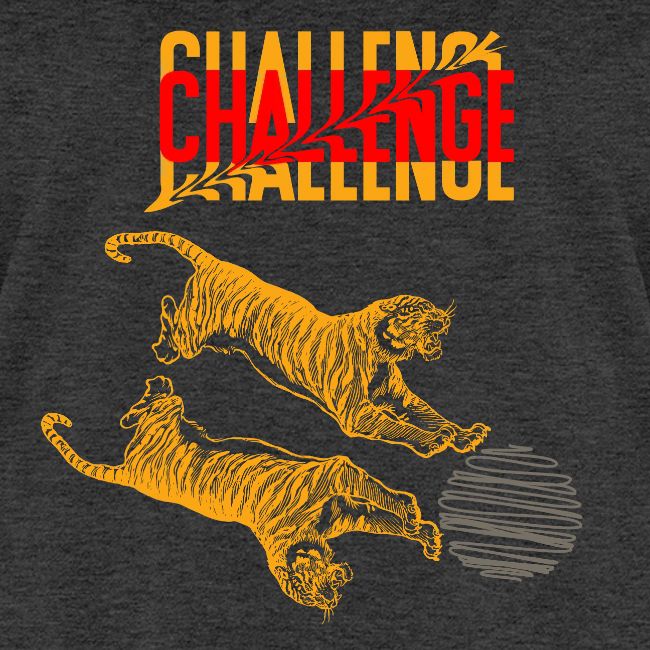 Double tiger fashion, jungle feline animals.