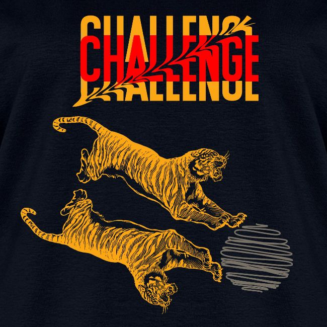 Double tiger fashion, jungle feline animals.