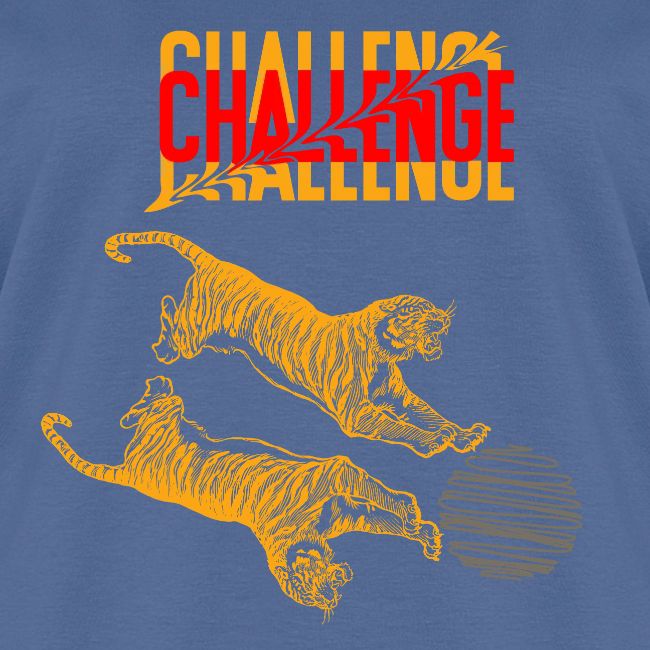 Double tiger fashion, jungle feline animals.
