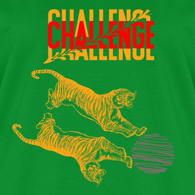 Double tiger fashion, jungle feline animals.
