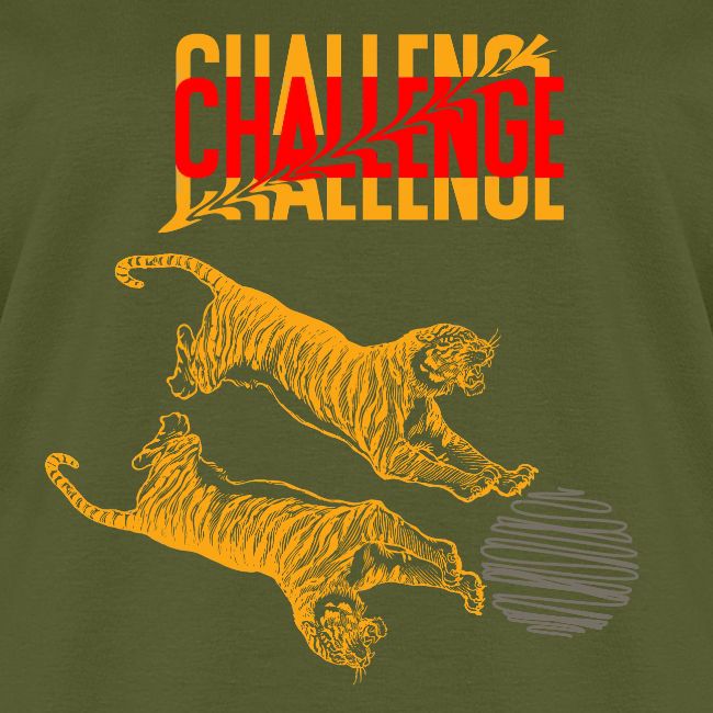 Double tiger fashion, jungle feline animals.