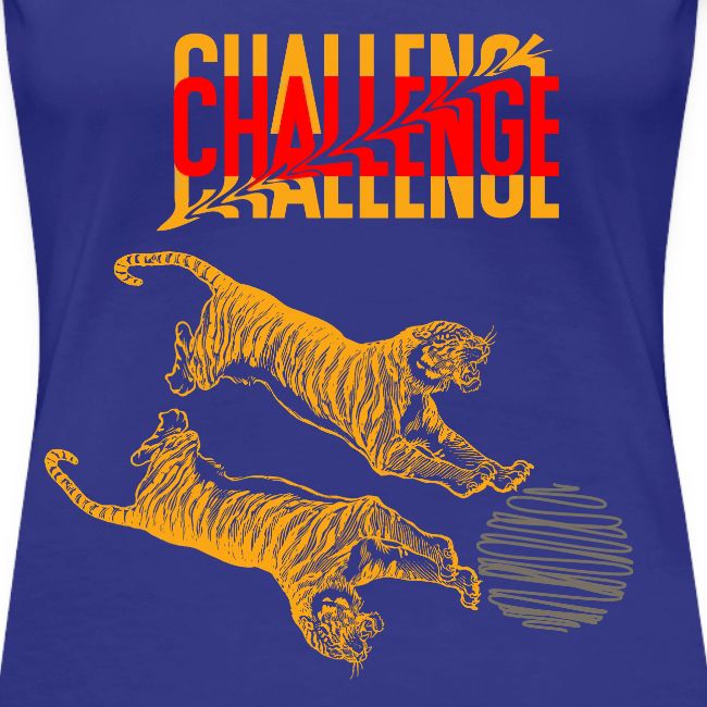 Double tiger fashion, jungle feline animals.