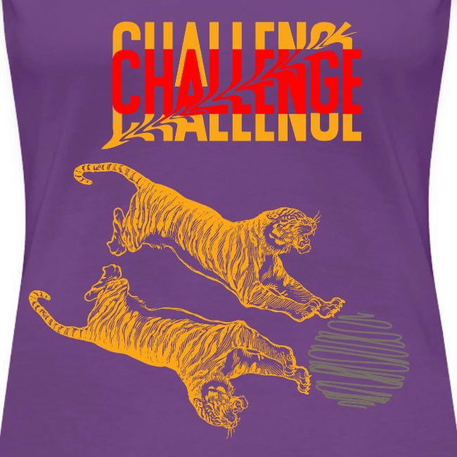 Double tiger fashion, jungle feline animals.