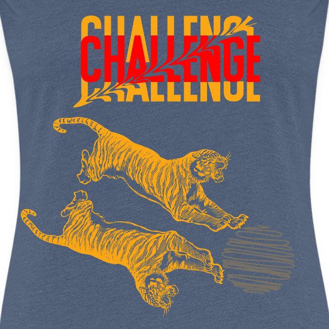 Double tiger fashion, jungle feline animals.