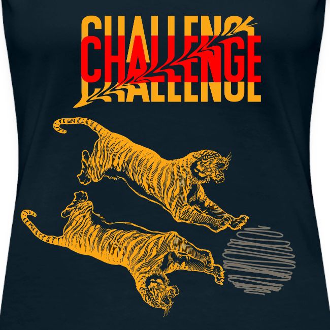 Double tiger fashion, jungle feline animals.