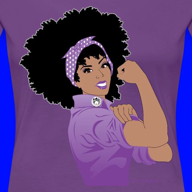 GlobalCouture WeCanDoItPurple Girl RGB png