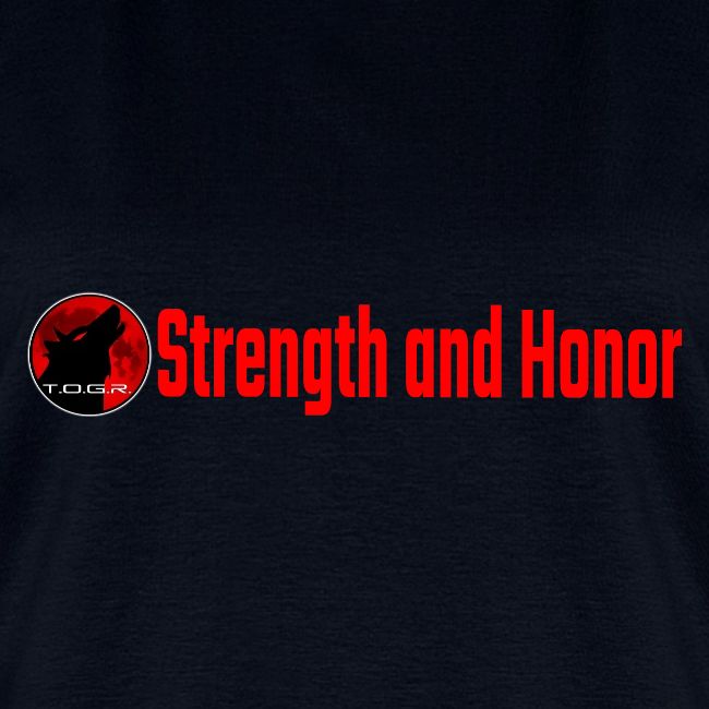 Strength and Honor - Red Letters