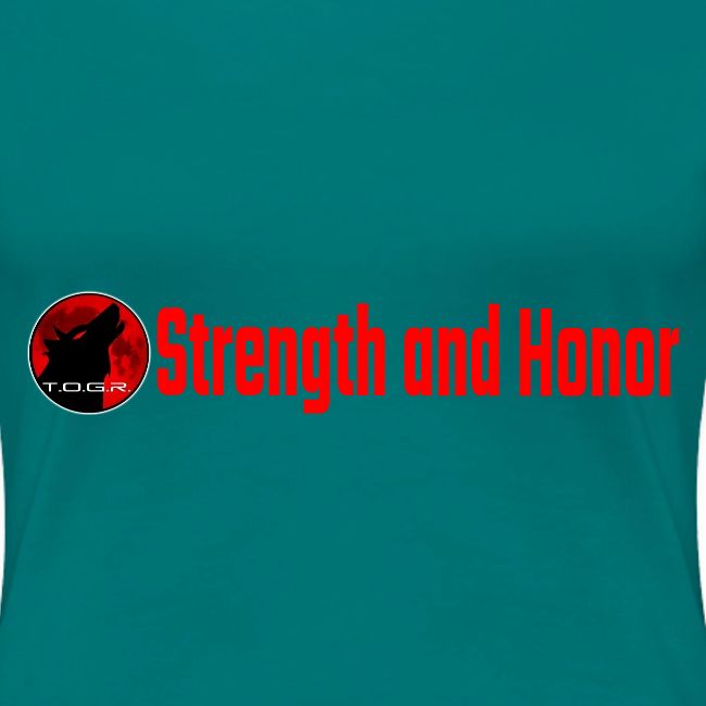 Strength and Honor - Red Letters
