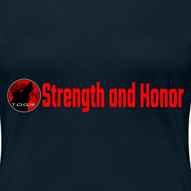 Strength and Honor - Red Letters