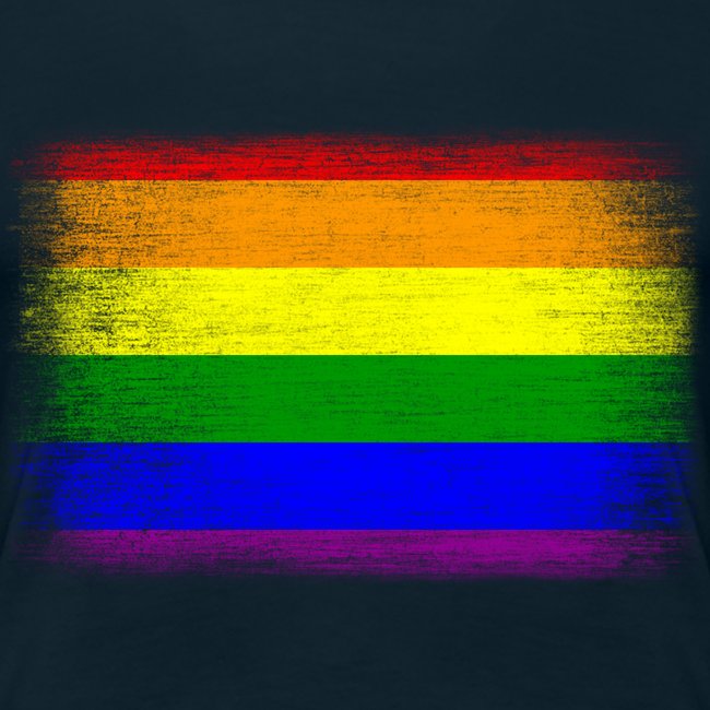 Grunge Rainbow Pride Flag