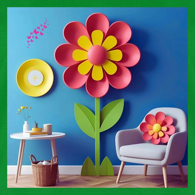 Flower design and harmony of environmental well-be