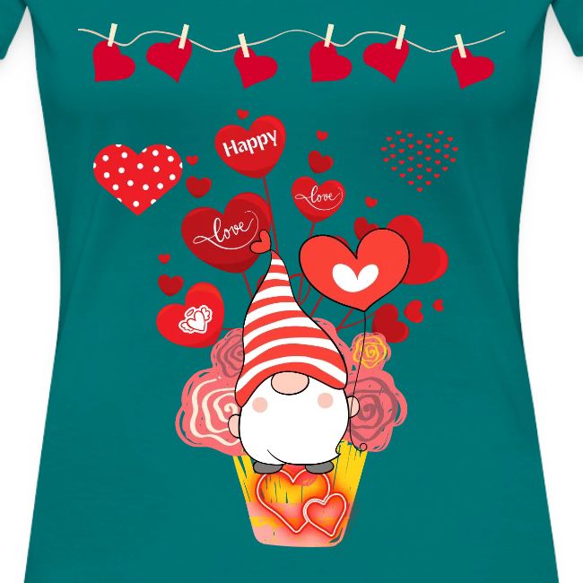 Design wrapped in love hearts, vibrating in love.