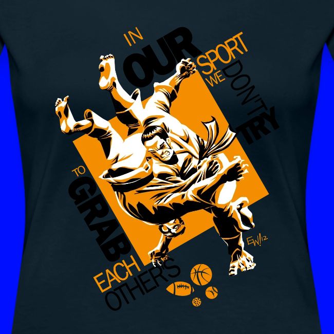 Judo Shirt BJJ Shirt Grab Design for white shirts