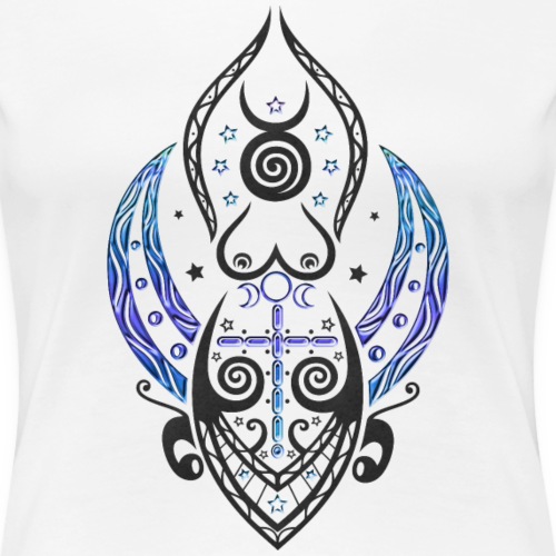 Hecate Moon Goddess Wicca - Women's Premium T-Shirt