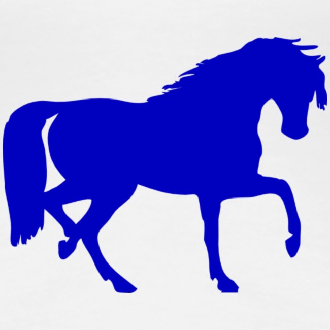 blue horse hoodie