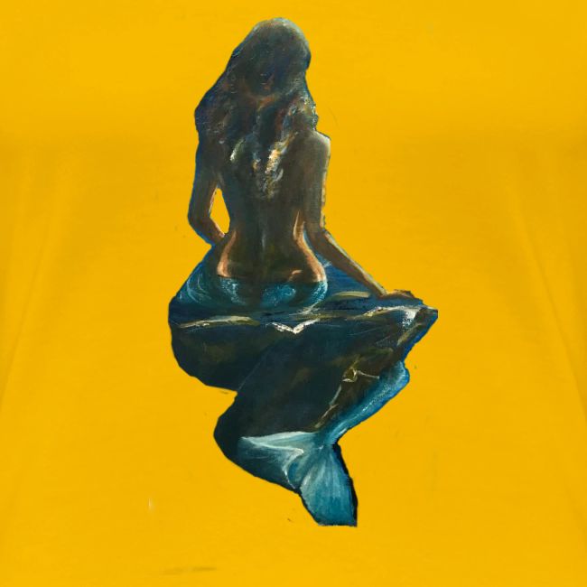 Midnight Mermaid on a rock