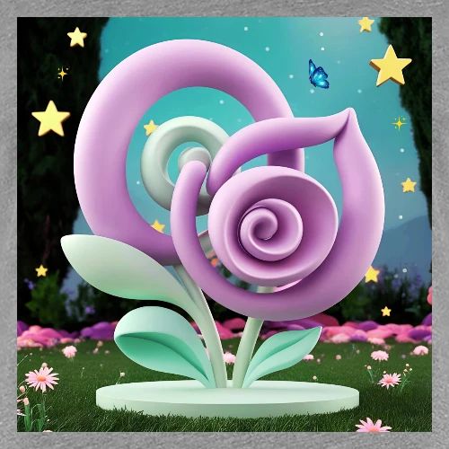 Lila Bloom | Double Floral Eco-Inspired Art