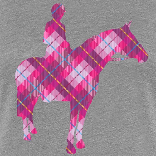 Tartan Horse & Rider - Women's Premium T-Shirt