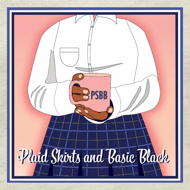 plaid skirts and basic black