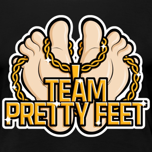 Team Pretty Feet™ Gold Chain - Women's Premium T-Shirt