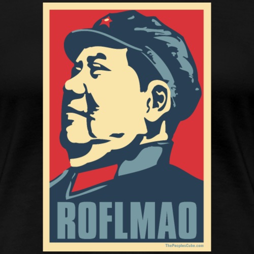Mao: Obama Poster Parody - Women's Premium T-Shirt