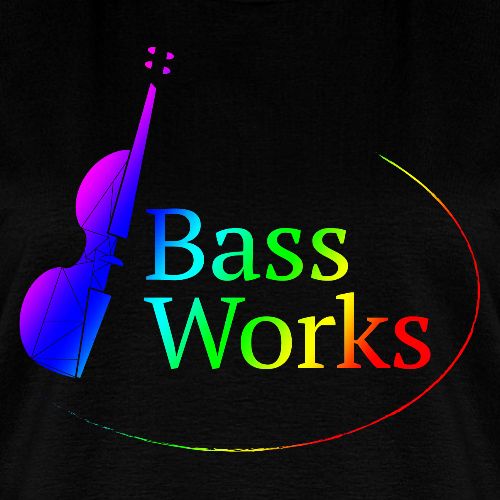 Bass Works Logo - Pride 2020 Rainbow Wash - Women's Premium T-Shirt