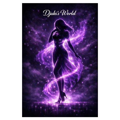 Elegant Silhouette Purple Energy - Women's Premium T-Shirt