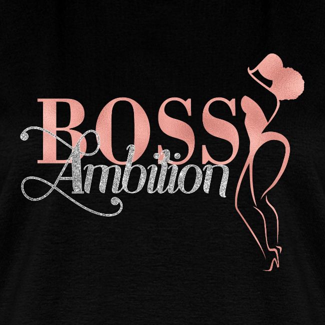 Women Boss Ambition Tshirt Glitter