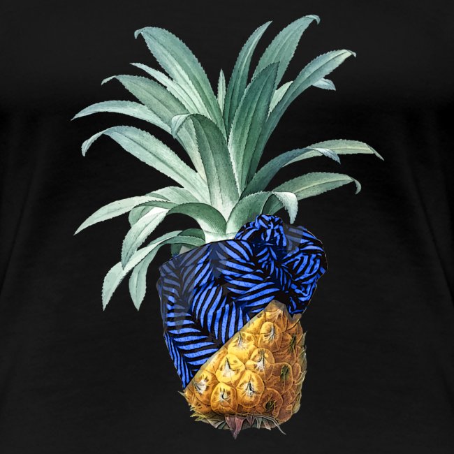 Pineapple with pineapple blue