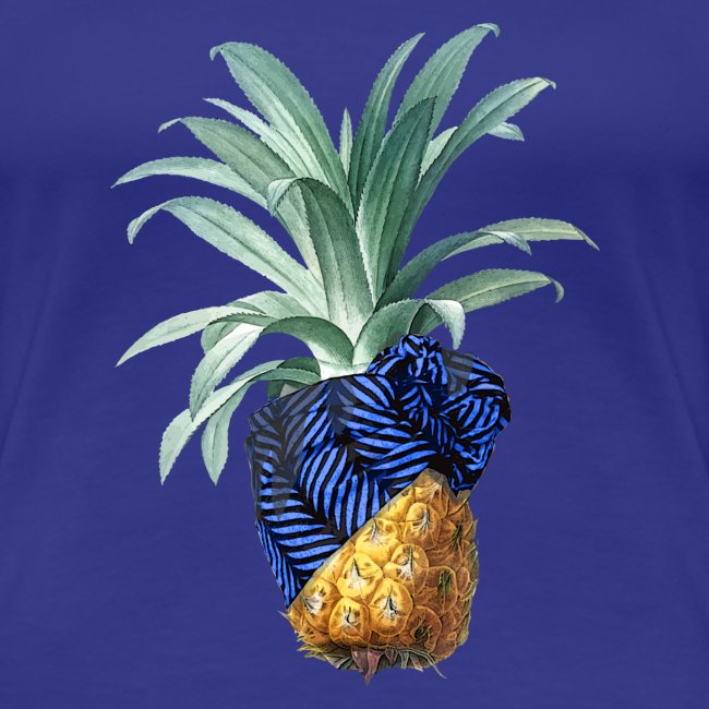 Pineapple with pineapple blue