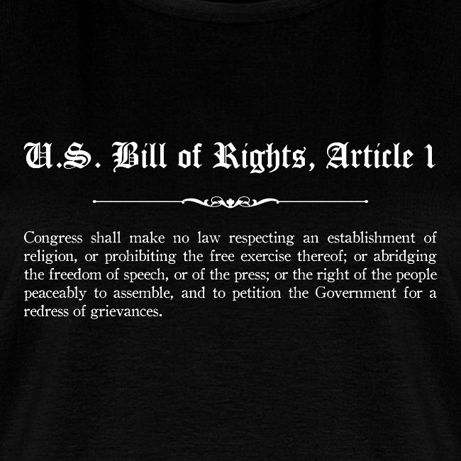 U.S. Bill of Rights - Article 1