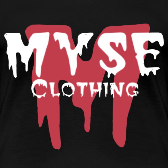 MYSE clothing logo - red & white
