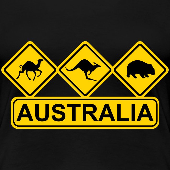 Australian 3 Animal Street Sign