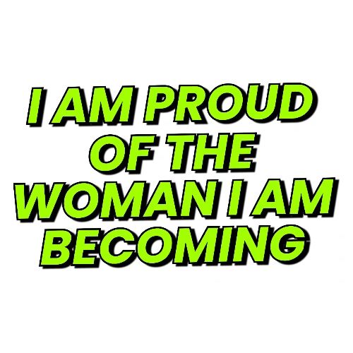 Woman I Am Becoming Positive Affirmation - Women's Premium T-Shirt