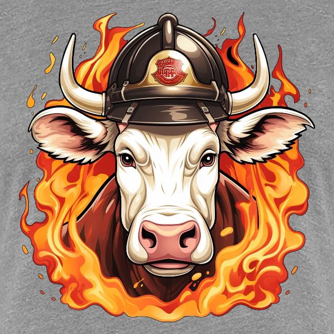 Firefighter cow