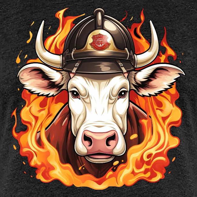 Firefighter cow