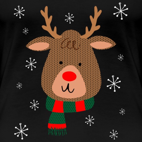 Red Nosed Reindeer - Women's Premium T-Shirt