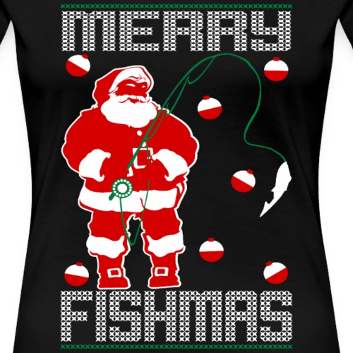 Santa Merry Fishmas - Women's Premium T-Shirt