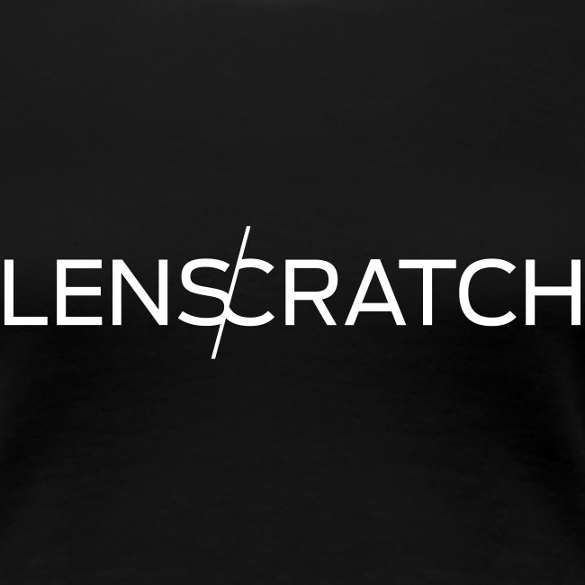 LENSCRATCH Logo white TSHIRT