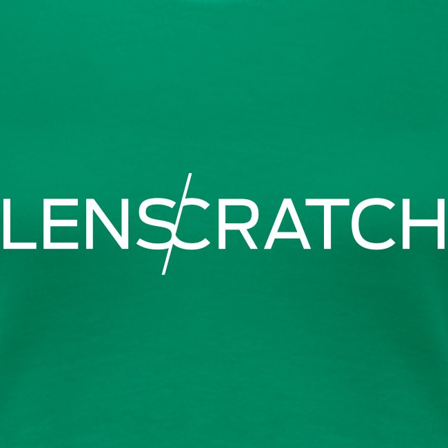 LENSCRATCH Logo white TSHIRT