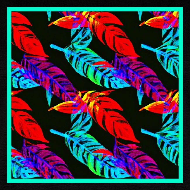 Neon Luminous Foliage Elegance