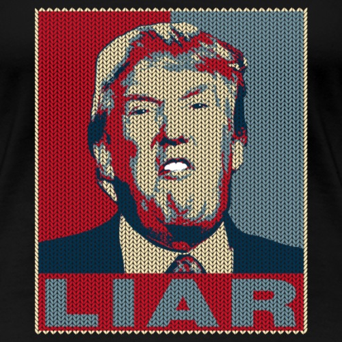 Trump Liar Ugly Christmas - Women's Premium T-Shirt