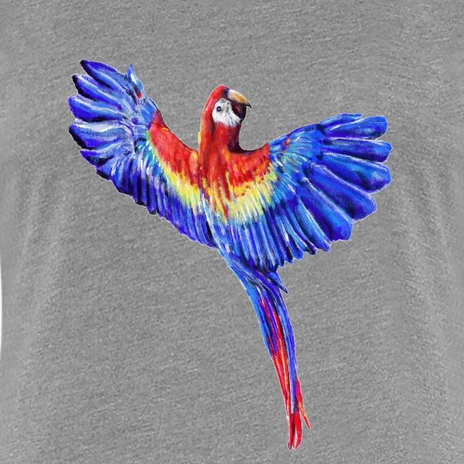 Scarlet macaw parrot
