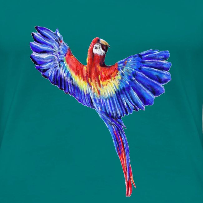 Scarlet macaw parrot