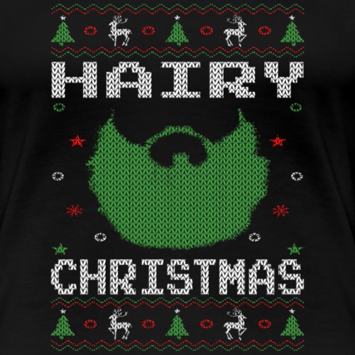 Hairy Christmas Beard - Women's Premium T-Shirt