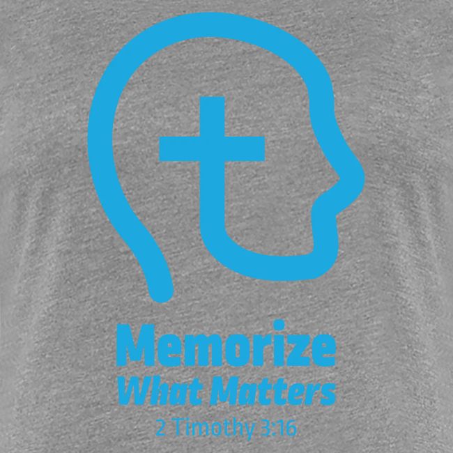 Memorize What Matters Original Blue Logo Design