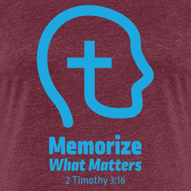 Memorize What Matters Original Blue Logo Design