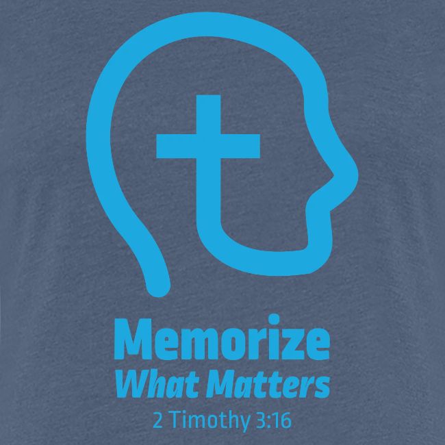 Memorize What Matters Original Blue Logo Design
