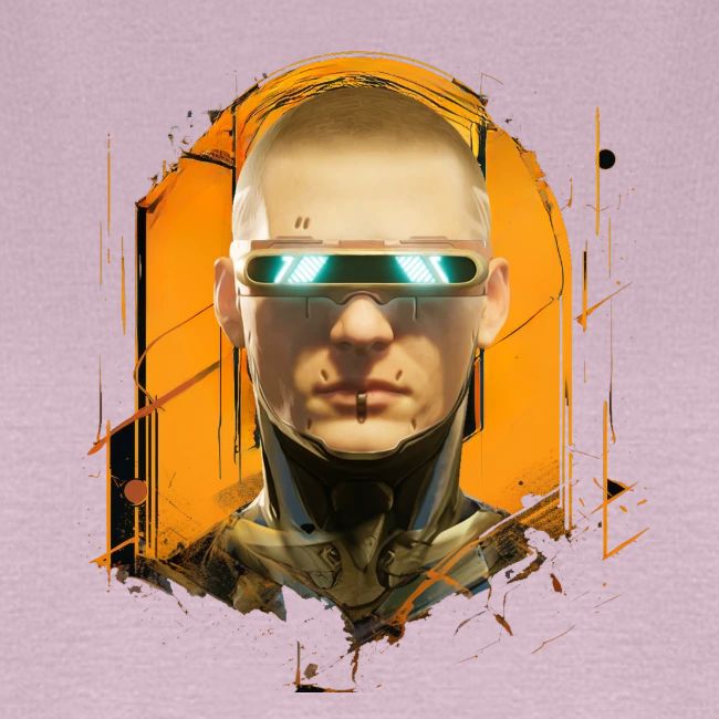 palnoch cyberpunk human head artwork